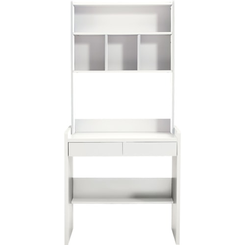 Linspire Sprout Kids Desk with Storage Shelf White Kids